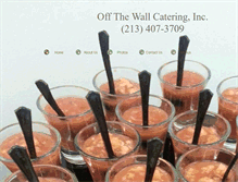 Tablet Screenshot of offthewallcatering.com